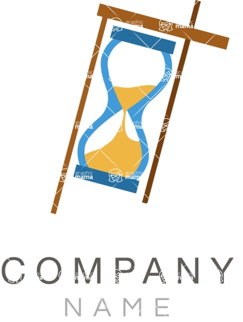 Business Logo Templates - vector graphics in a pack from GraphicMama - Hourglass Company Logo Design Concept